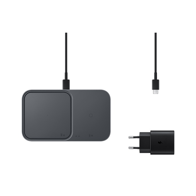 Samsung® Super Fast Wireless Charger (Max 15W) Includes Power Adapter + USB C Cable แท่นชาร์จ แบบไร้สาย