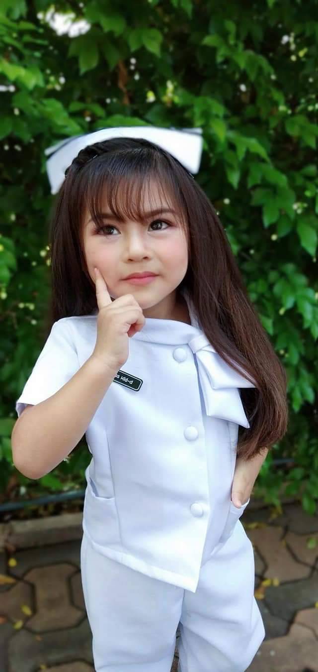 ชุดพยาบาลเด็ก แบบกางเกง