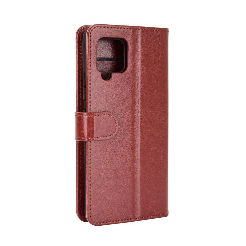 เคส Samsung Galaxy A42 5G #เคสฝาพับหนัง PU ผิวหนังม้าสไตล์กระเป๋าสตางค์