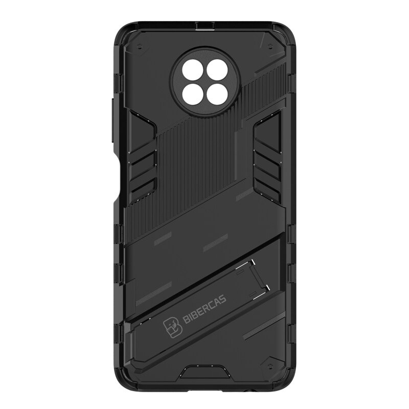 เคส Redmi Note 9T 5G #เคสฝาหลังพลาสติก ไฮบริด TPU + Kickstand