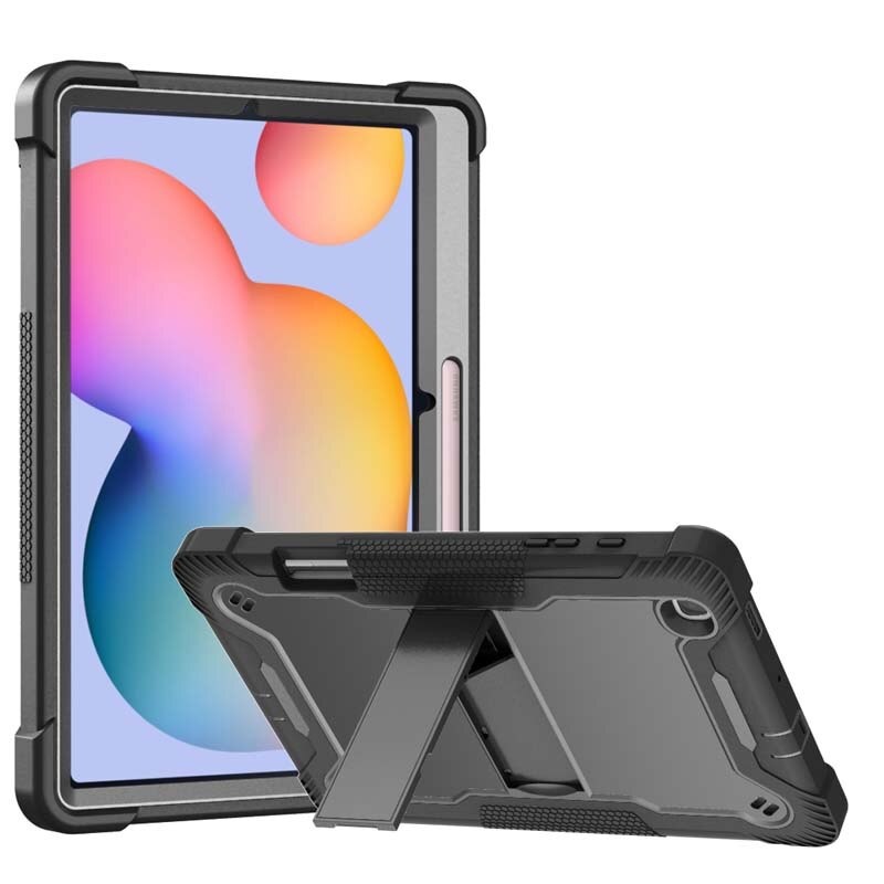 Case Samsung Galaxy Tab S6 Lite 10.4 SM-P610 SM-P615 SM-P617 #เคสฝาหลังกันกระแทก Full Protection Case 3 in 1 Bracket S-pen Slot