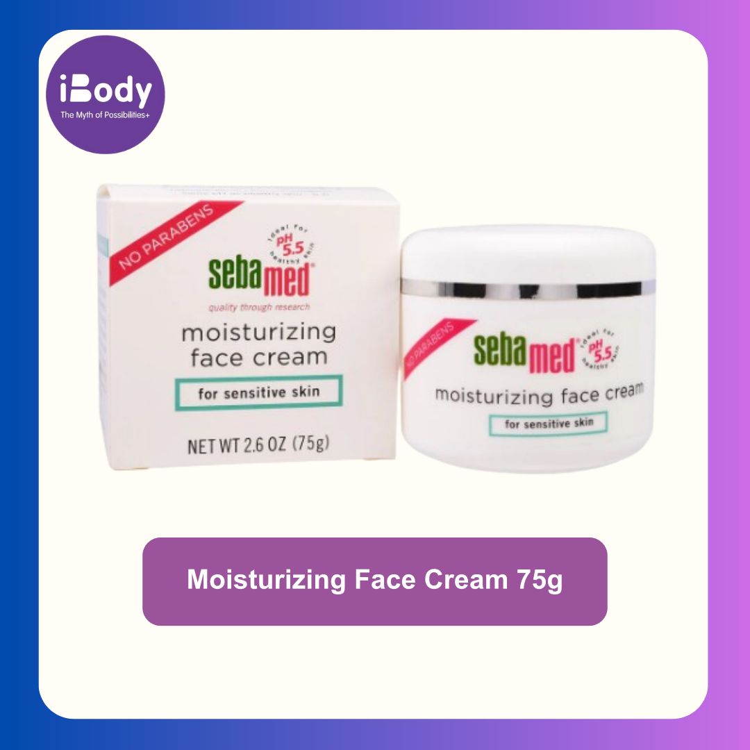 Sebamed® Moisturizing Face Cream 75g ซีบาเมด ครีมบำรุงผิวหน้า ซีบาเมด มอยเจอร์ไรซ์ซิ่ง เฟสครีม เพิ่มความชุ่มชื่นให้ผิวเนียนนุ่ม