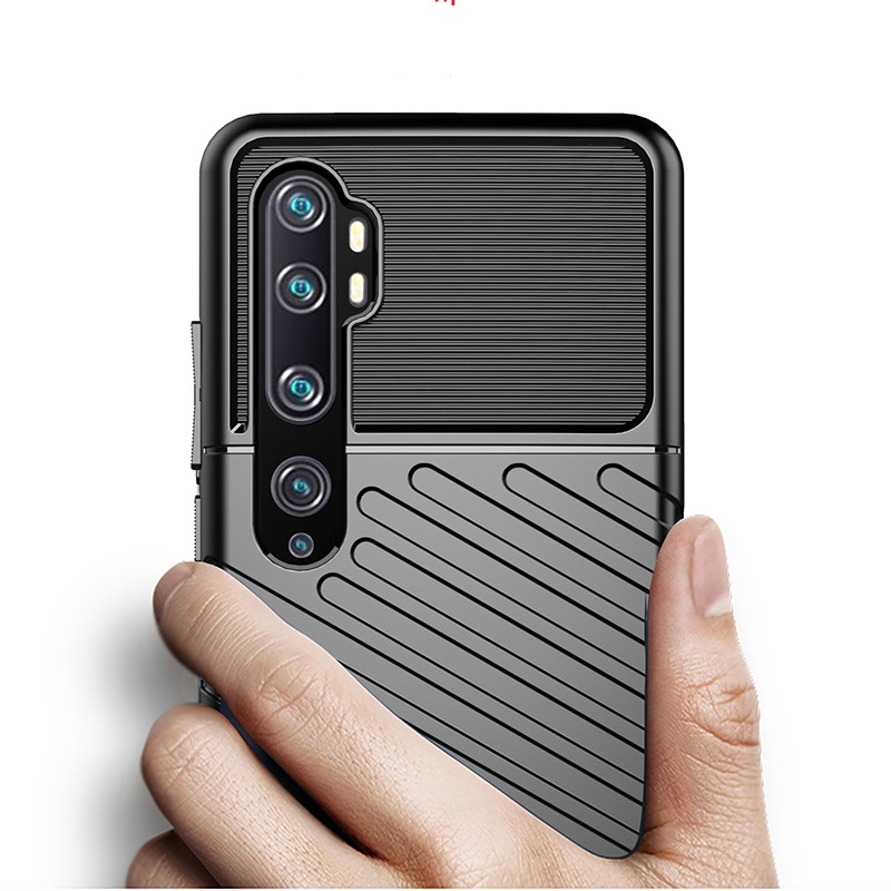 Case Xiaomi Mi Note 10 Pro #เคสฝาหลัง TPU อ่อน Thunder Series Twill Texture Soft TPU