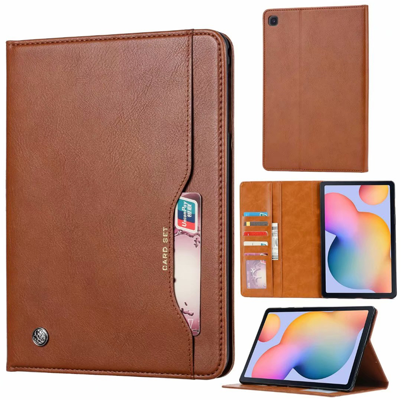 Case Samsung Galaxy Tab S6 Lite 10.4 SM-P610 SM-P615 SM-P617 #เคสฝาพับหนัง PU พับตั้งได้ PU Leather Protection Flip Case with Stand