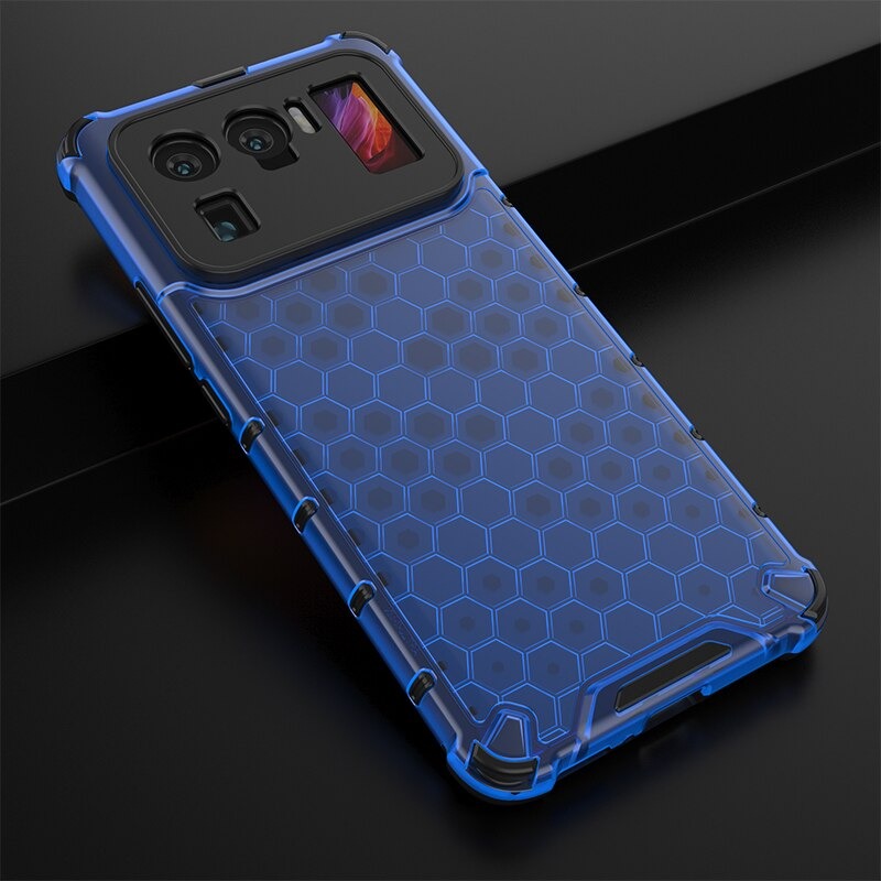 เคส Xiaomi Mi 11 Ultra #เคสฝาหลังกันกระแทก Honeycomb Shock Absorber TPU + PC + Silicone Hybrid