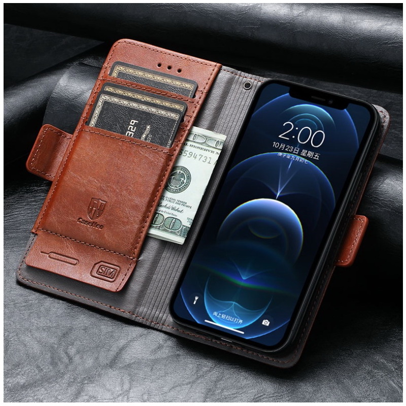 เคส OPPO F11 #เคสฝาพับปกหนังสไตล์วินเทจดูดซับอัตโนมัติ Magnetic double clasps add security