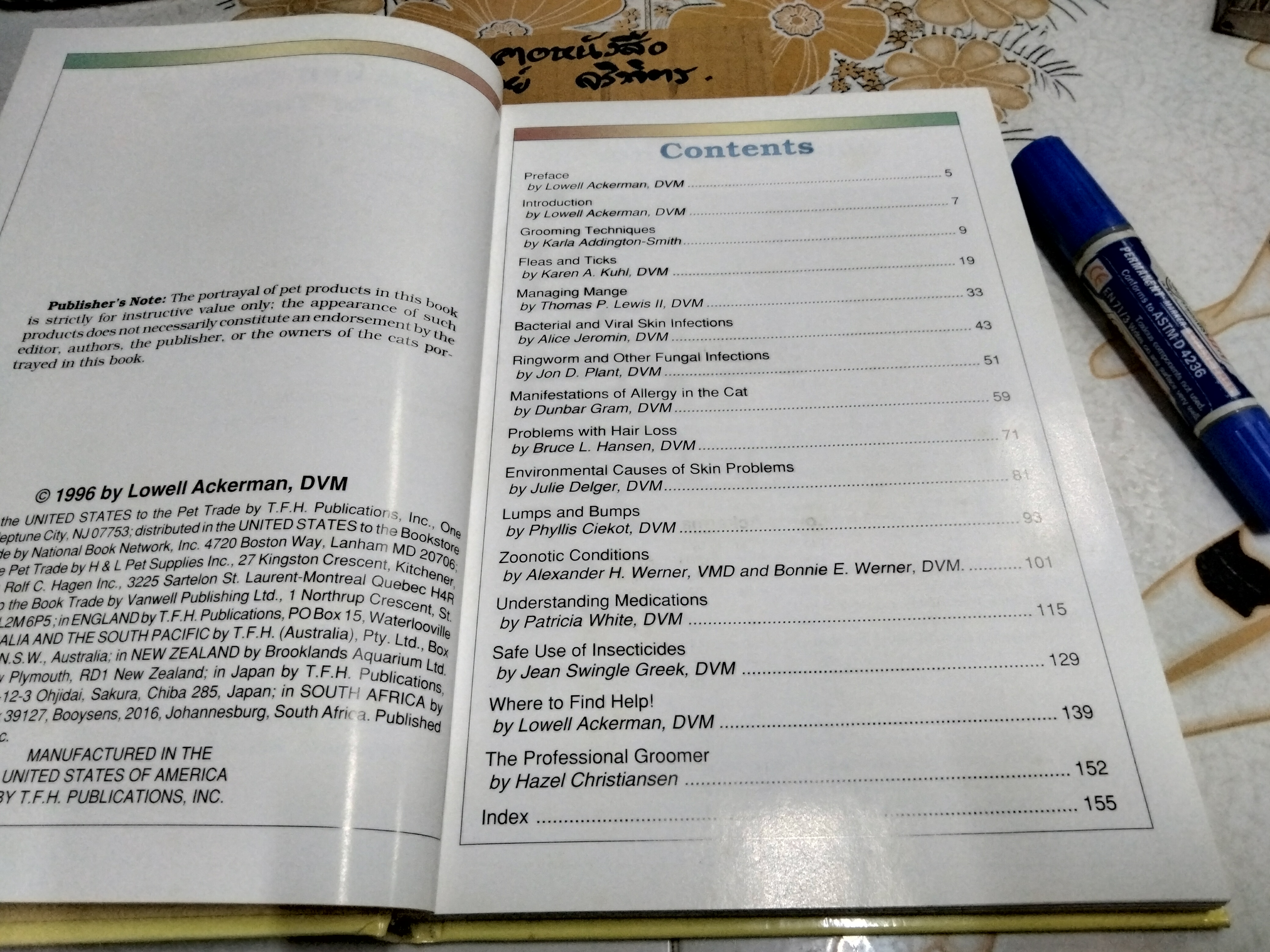 Skin & Coat Care for Your Cat Compiled by Lowell Ackerman