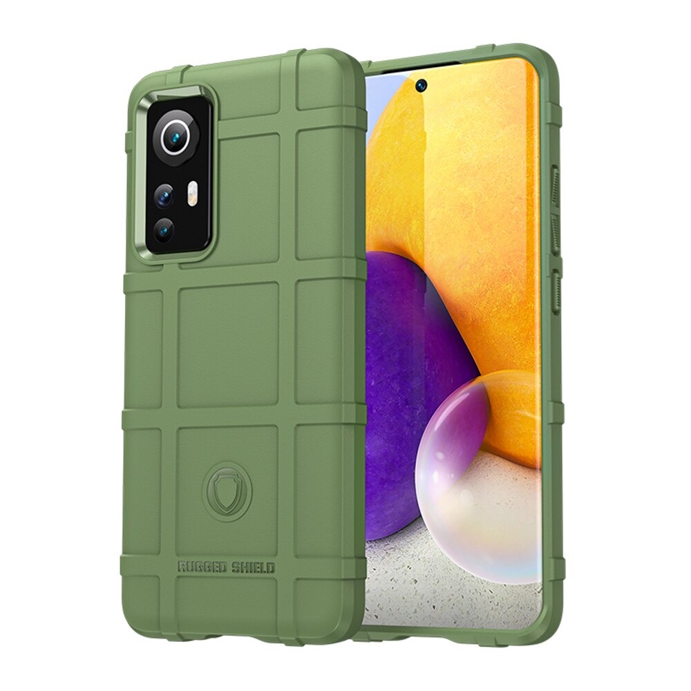 เคส Xiaomi 12 Pro #เคสฝาหลัง Rugged Shield Series Soft Silicone Shock Absorption Matte กันกระแทก