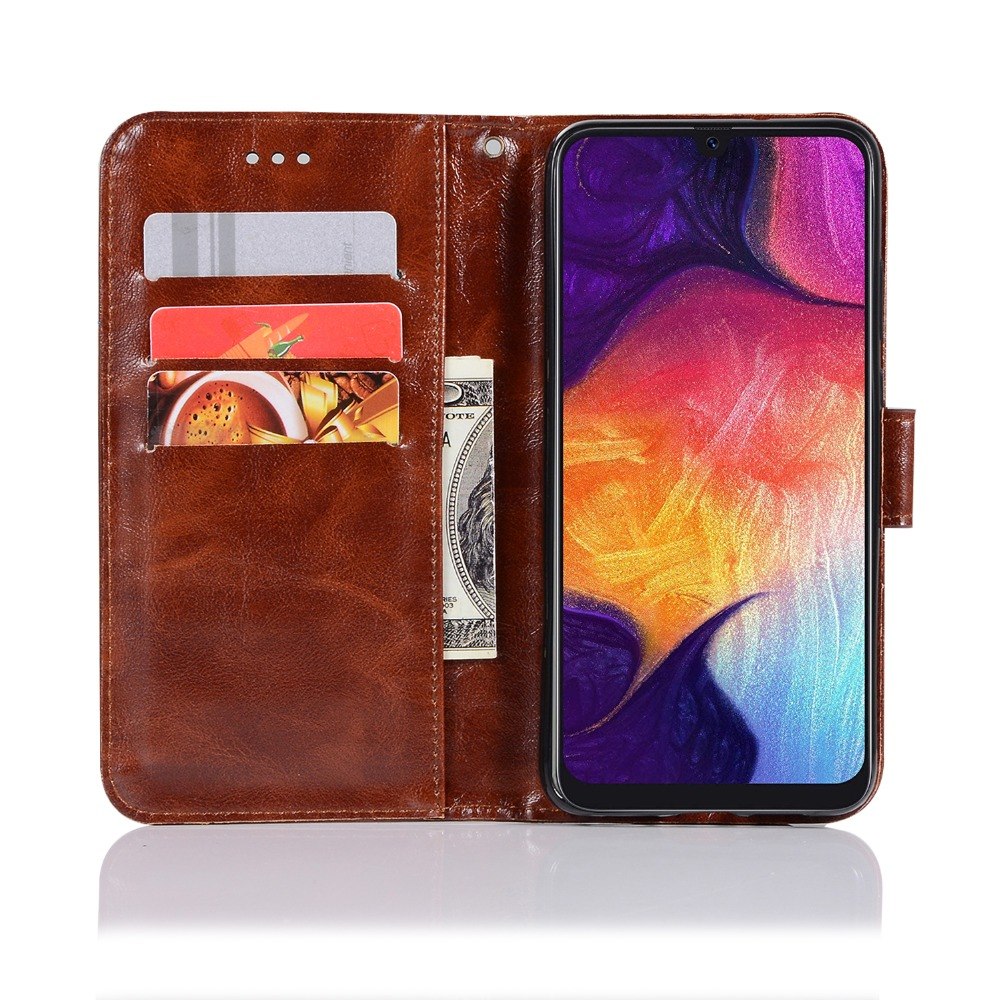 เคส Samsung Galaxy A50 / A50s / A30s #เคสฝาพับพรีเมี่ยมแบบกระเป๋าสตางค์ หนัง PU Vintage