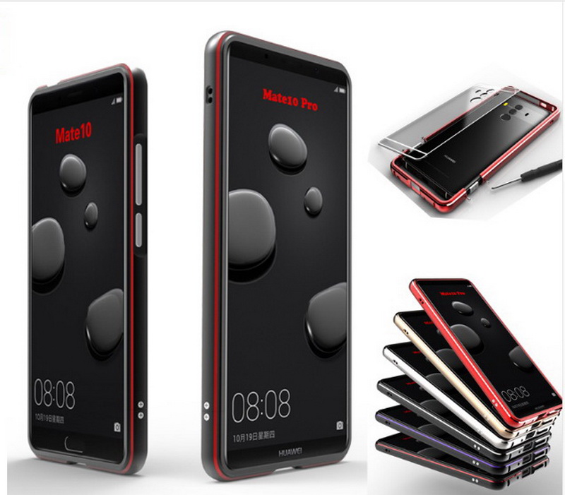 เคส Huawei Mate 10 Pro Hybrid Case แผ่นหลังพลาสติกโปร่งใส + กรอบโลหะกันกระแทก #เคสคุณภาพดีราคาถูก