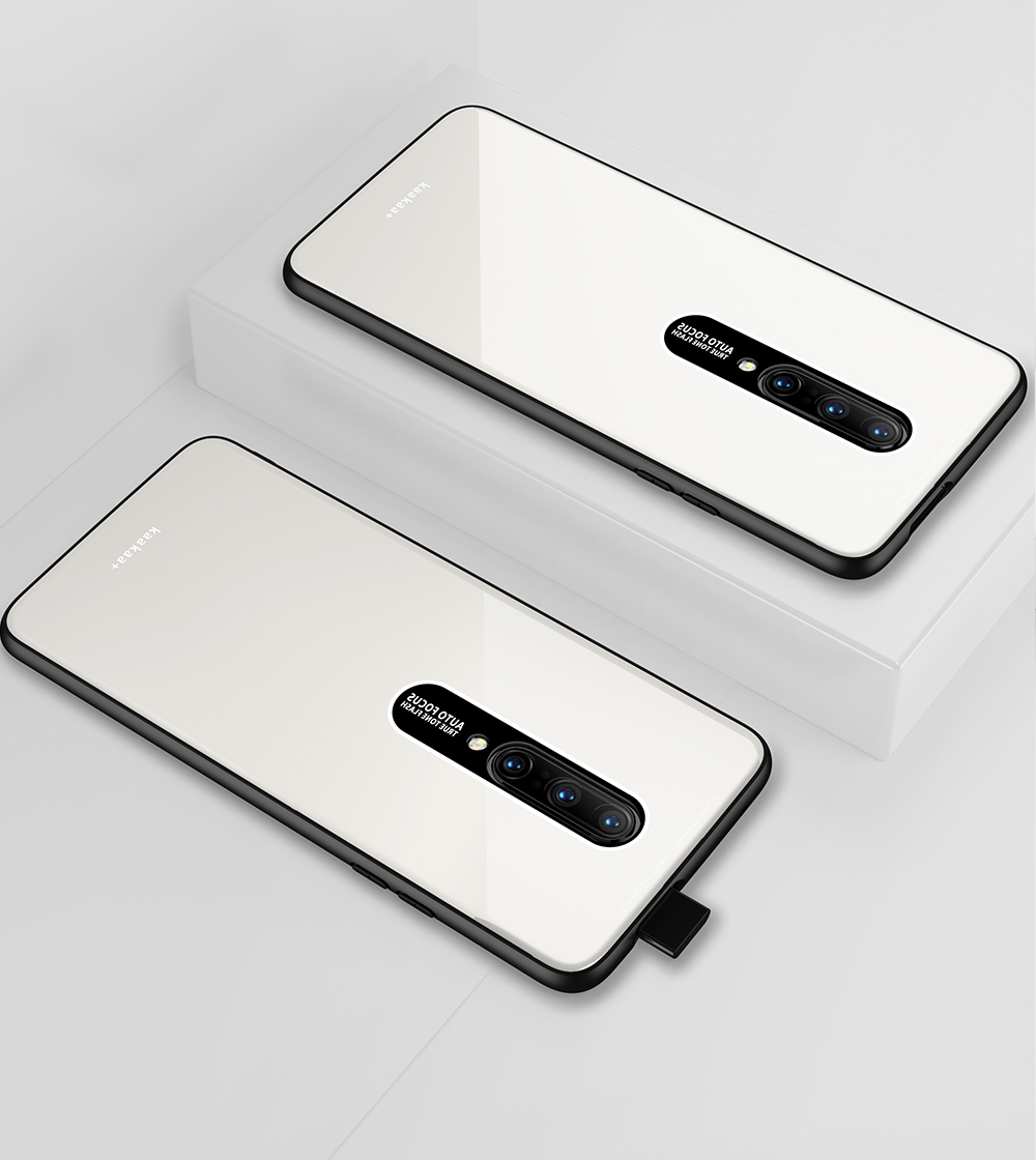 เคส OnePlus 7 Pro #เคสฝาหลังอะคริลิกทนรอยขีดข่วนผิวมันวาว + TPU + PC