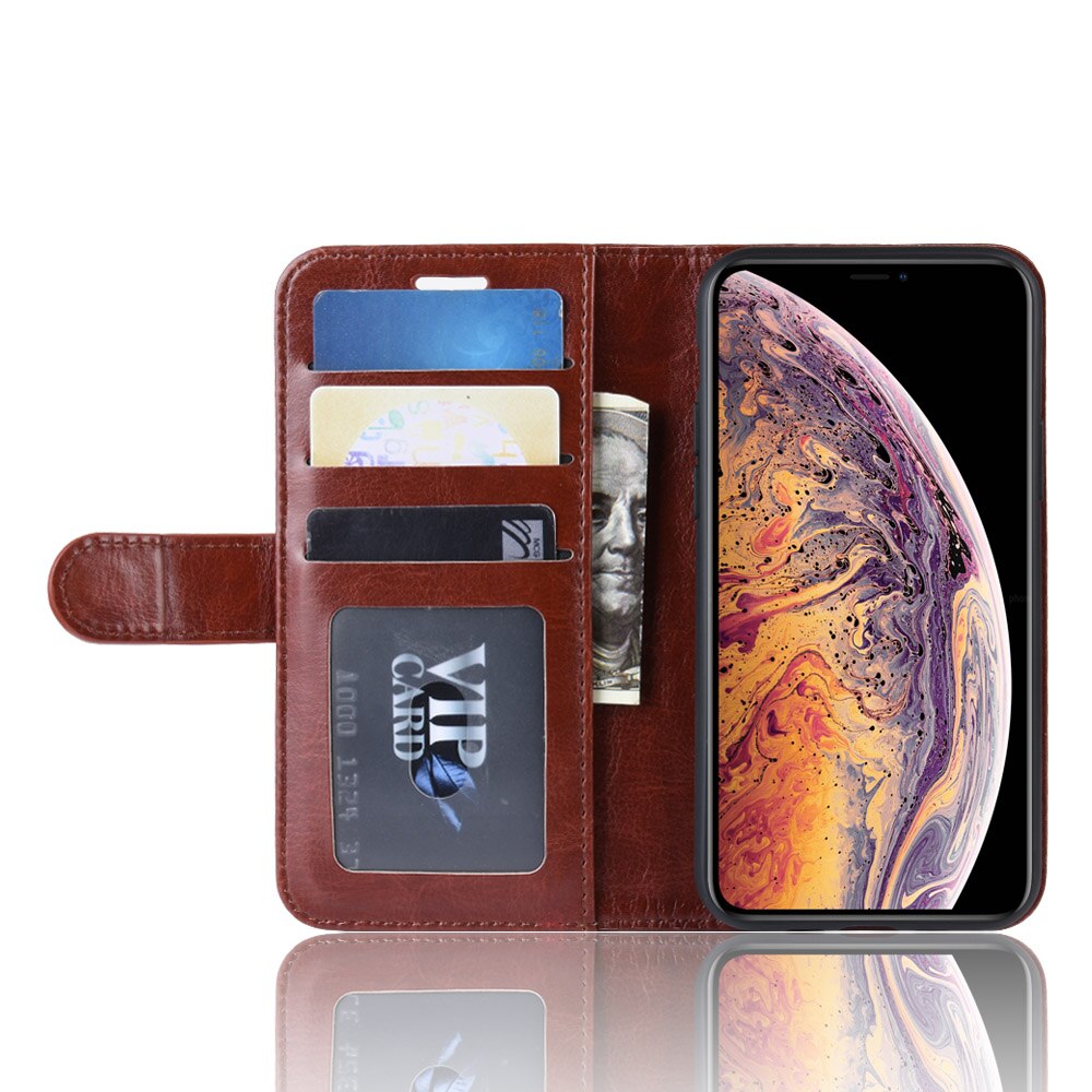 Case iPhone 11 6.1 inch (2019) #เคสฝาพับหนัง PU ผิวหนังม้าสไตล์กระเป๋าสตางค์