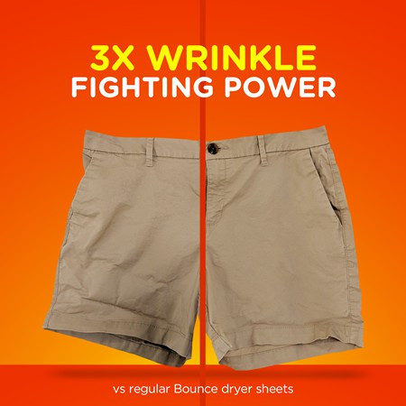 (Pre Order) Bounce® WrinkleGuard Mega Sheet Outdoor Fresh Dryer 80 Sheets แผ่นอบผ้า ลดรอยยับ กลิ่นหอมสดชื่น แผ่นใหญ่ขึ้น