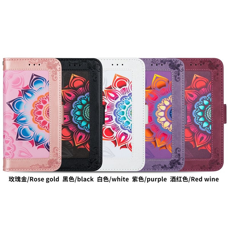 Case Samsung Galaxy A7 (2018) #เคสฝาพับหนัง PU แบบกระเป๋าสตางค์พิมพ์ลาย