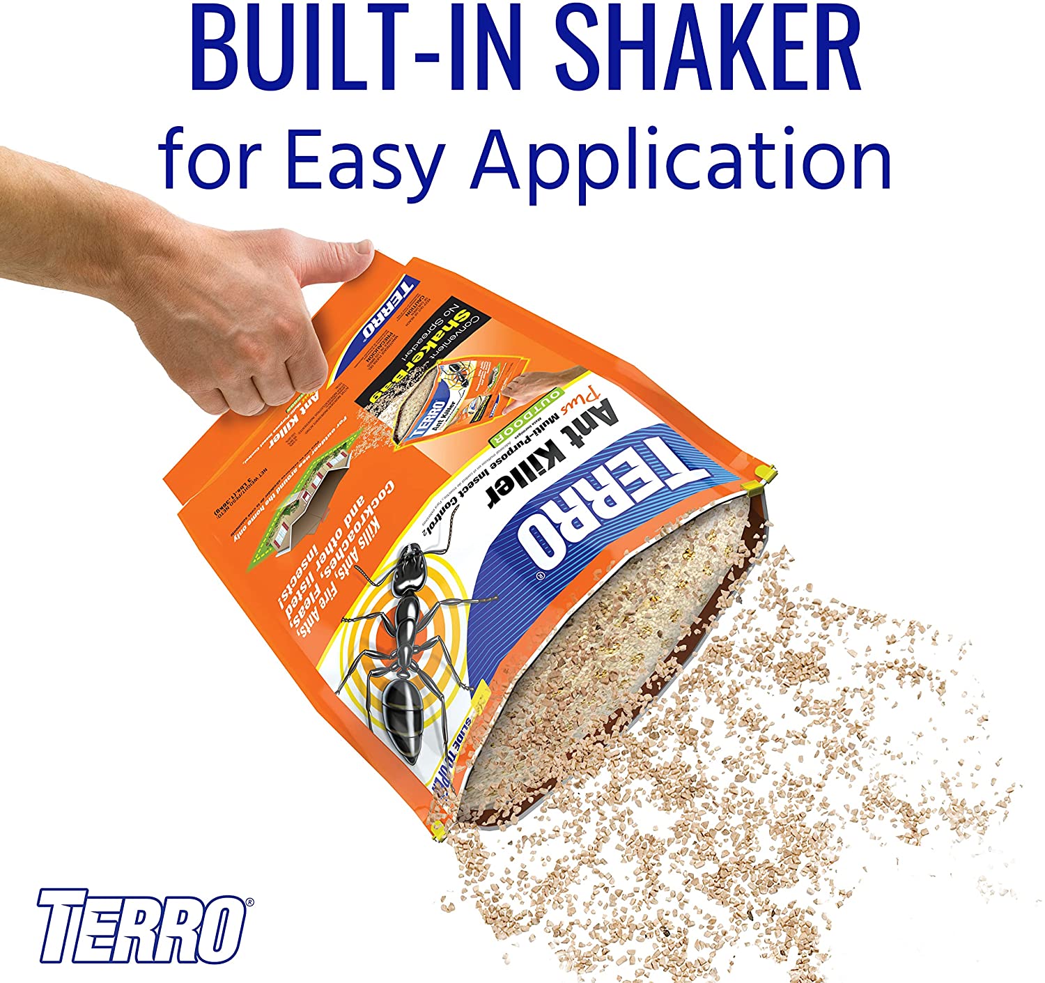 TERRO® Ant Killer Plus Multi Purpose Insect Control Outdoor with shaker bag 1.36 kg Model 1901-6 ผลิตภัณฑ์กำจัดมด แมลง ทรายกันมด แมลงสาบ หมัด และแมลงอื่นๆ