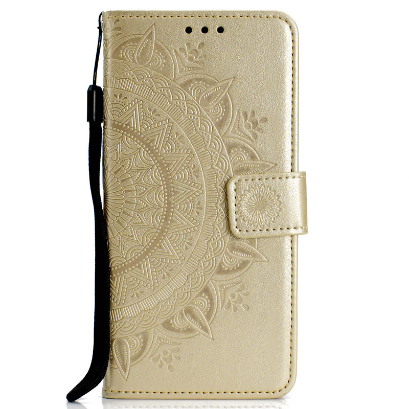 Case Samsung Galaxy S20 FE/S20 FE 5G #เคสฝาพับหนัง PU ปั้มลาย Imprint Mandala Flower