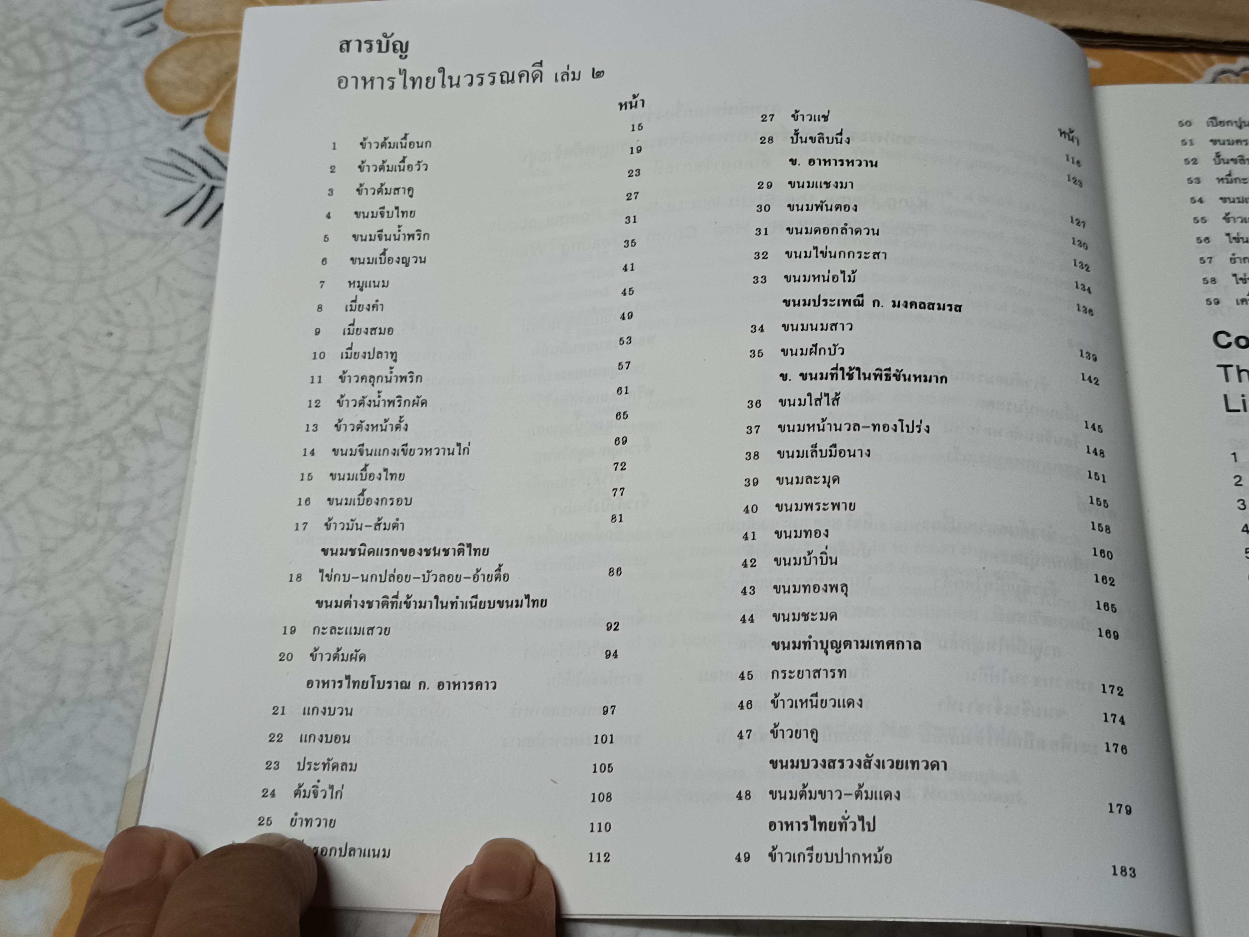 อาหารไทยในวรรณคดี เล่ม 2 จาก "กาพย์เห่ชมเครื่องว่าง" Thai Foods From Thai Literature Book 2 โดย อ.วันดี ณ สงขลา (พิมพ์ 2 ภาษา ไทย-อังกฤษ) **สินค้าหมด**