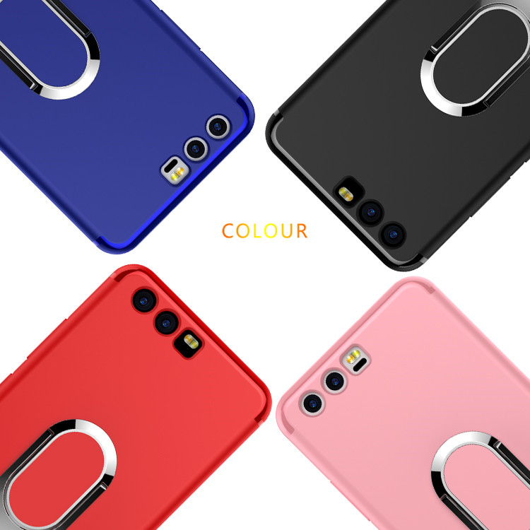 เคส Huawei P10 Plus เคสฝาหลัง TPU กับพลาสติกแข็งมีแหวนแม่เหล็ก