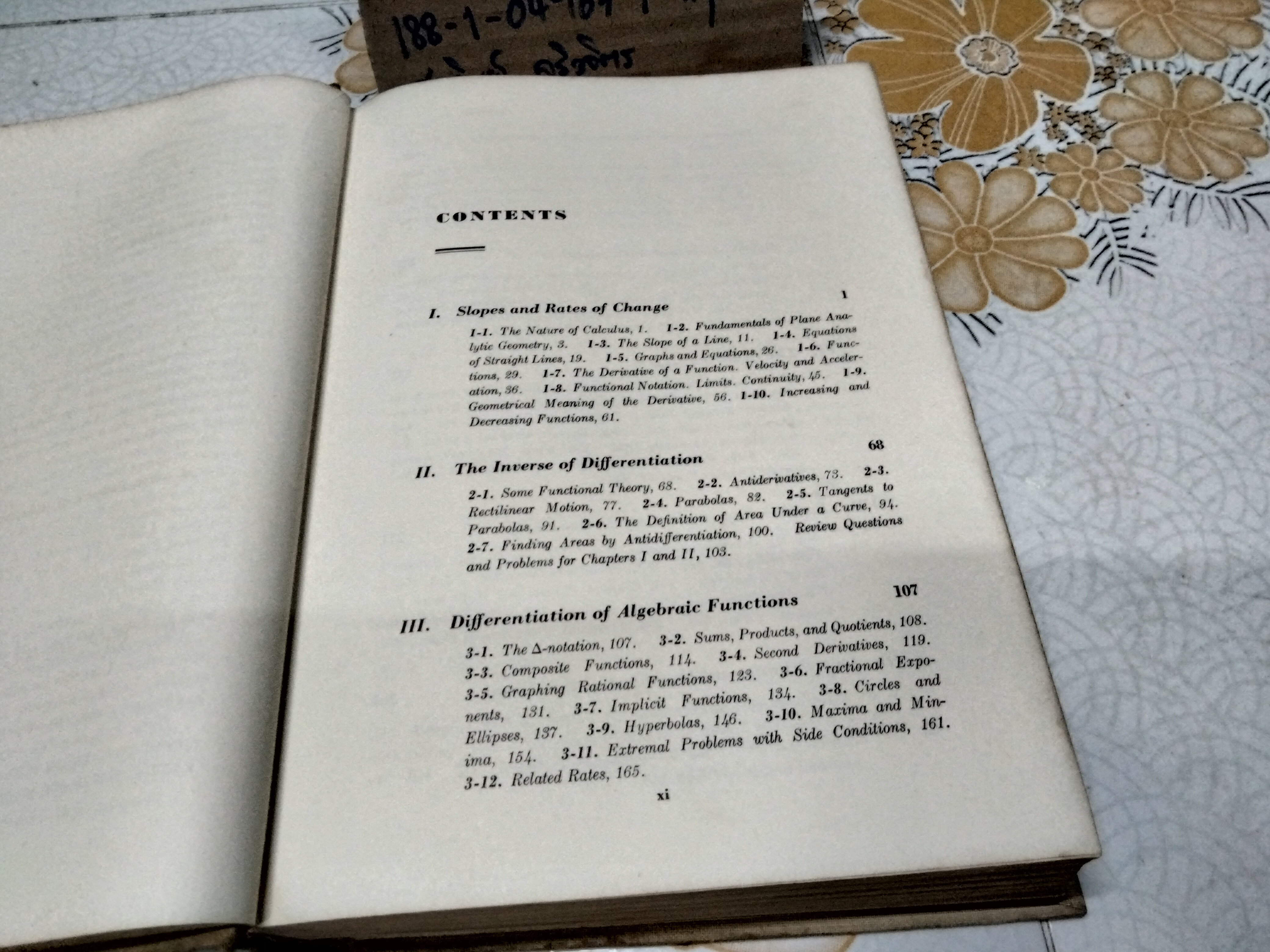 Calculus with Analytic Geometry by Angus E. Taylor (1959)