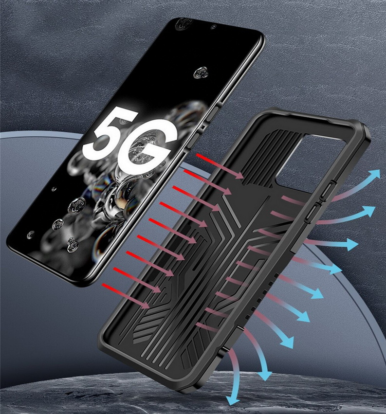 เคส realme 5i #เคสฝาหลังกันกระแทกมีคลิบหนีบ ไฮบริด พลาสติก+TPU Heavy Duty Rugged Hybrid