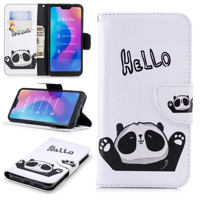 Case Xiaomi Redmi Note 6 Pro #เคสฝาพับแบบกระเป๋าสตางค์ Pattern Printing Wallet Leather