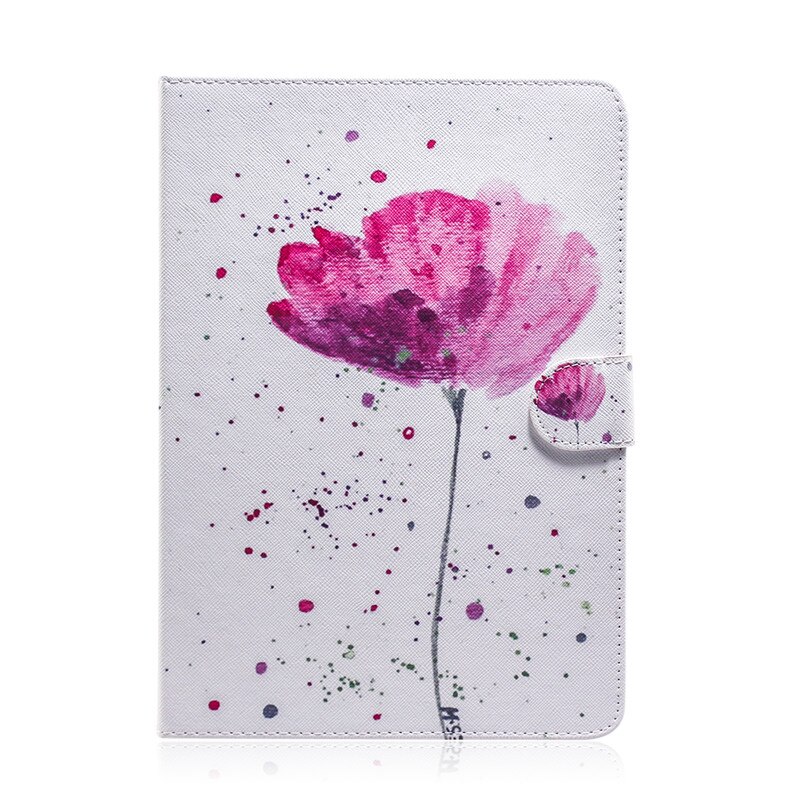 Case Samsung Galaxy Tab S6 Lite 10.4 SM-P610 P615 P617 #เคสแบบฝาพับพิมพ์ลายหนัง PU + TPU สไตล์กระเป๋าสตางค์