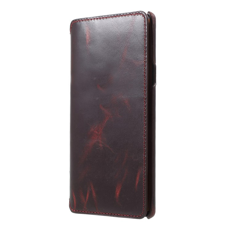 เคส Samsung Galaxy Note 9 #เคสฝาพับแบบกระเป๋าสตางค์หนังแท้ Vintage Genuine Leather Wallet