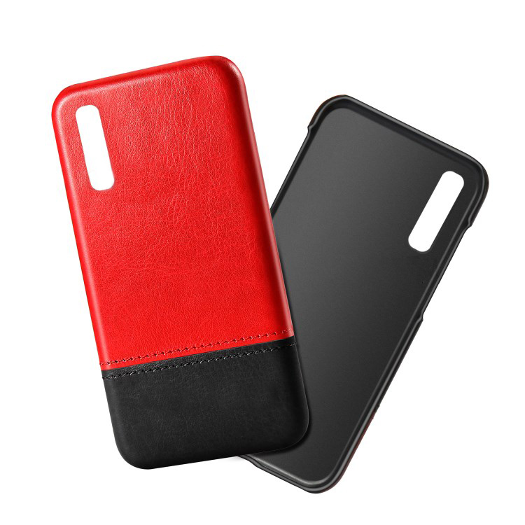 Case Samsung Galaxy A70 #เคสฝาหลังพลาสติกเคลือบหนัง PU สีทูโทน KSQ Bi-color Splicing Leather Phone