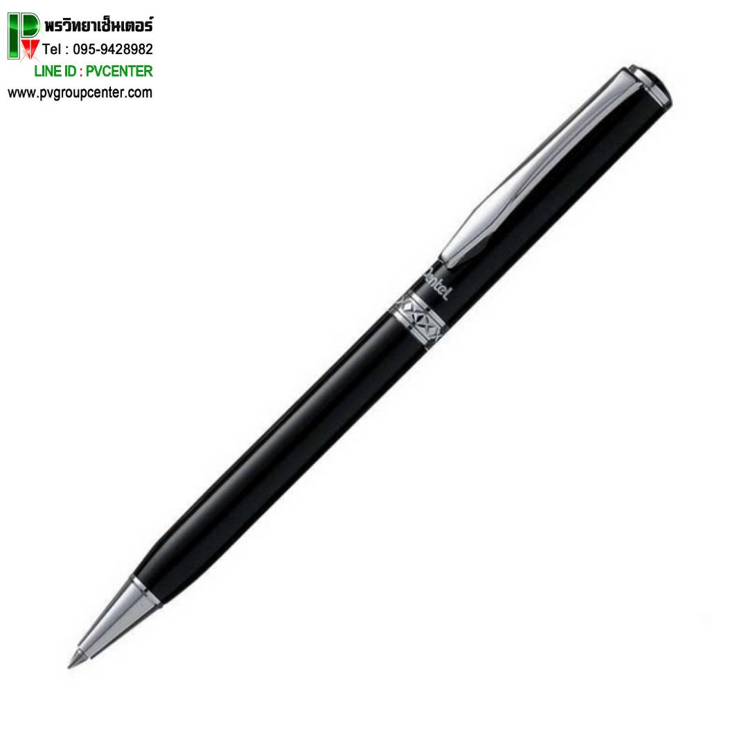 ปากกาลูกลื่น Pentel ด้ามสีดำ B811A-C