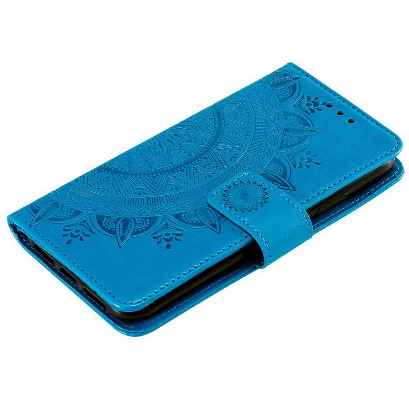 Case Xiaomi Mi 11 #เคสฝาพับหนัง PU ปั้มลาย Imprint Mandala Flower