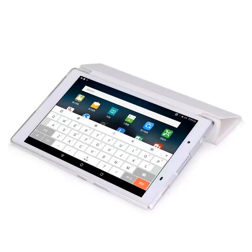 เคสแท็บเล็ต Lenovo TAB4 8 นิ้ว, TB-8504F, TB-8504N,#เคสฝาพับ PU Leather Tri-fold Stand