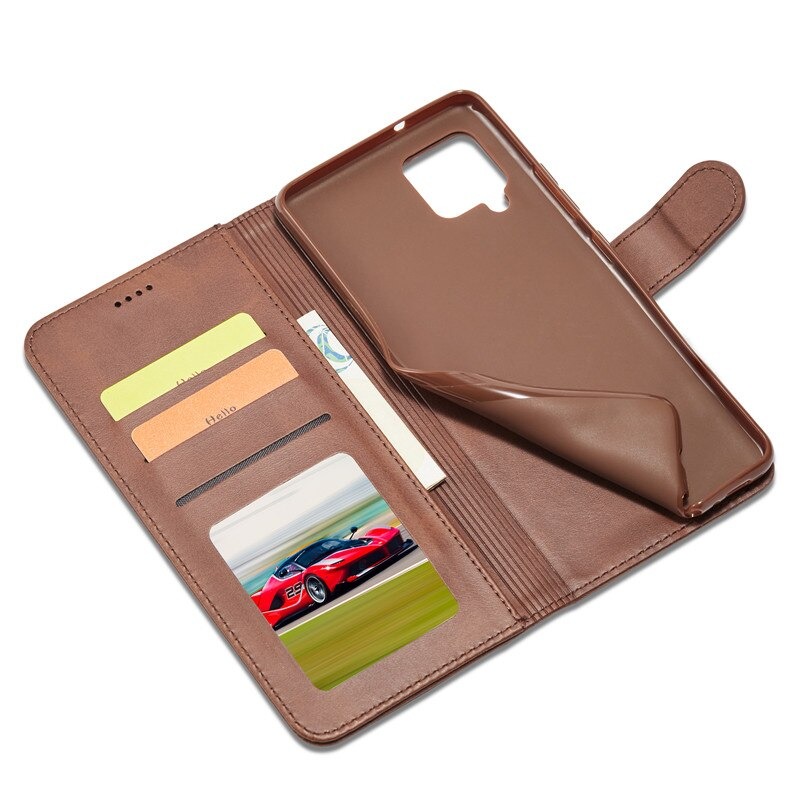 Case Samsung Galaxy A42 5G# เคสฝาพับ LC.IMEEKE หนัง PU แบบกระเป๋าสตางค์