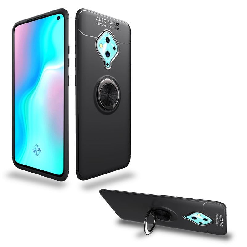 Case Vivo S1 Pro #เคสฝาหลัง TPU Finger Ring Kickstand (แผ่นโลหะแบบ Built-in)