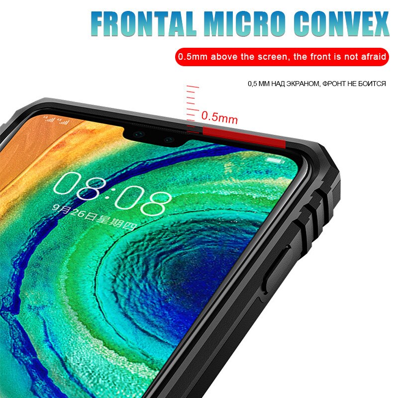 Case Huawei Mate 30 Pro #เคสฝาหลัง Hybrid TPU+PC มีแหวนสวมนิ้ว