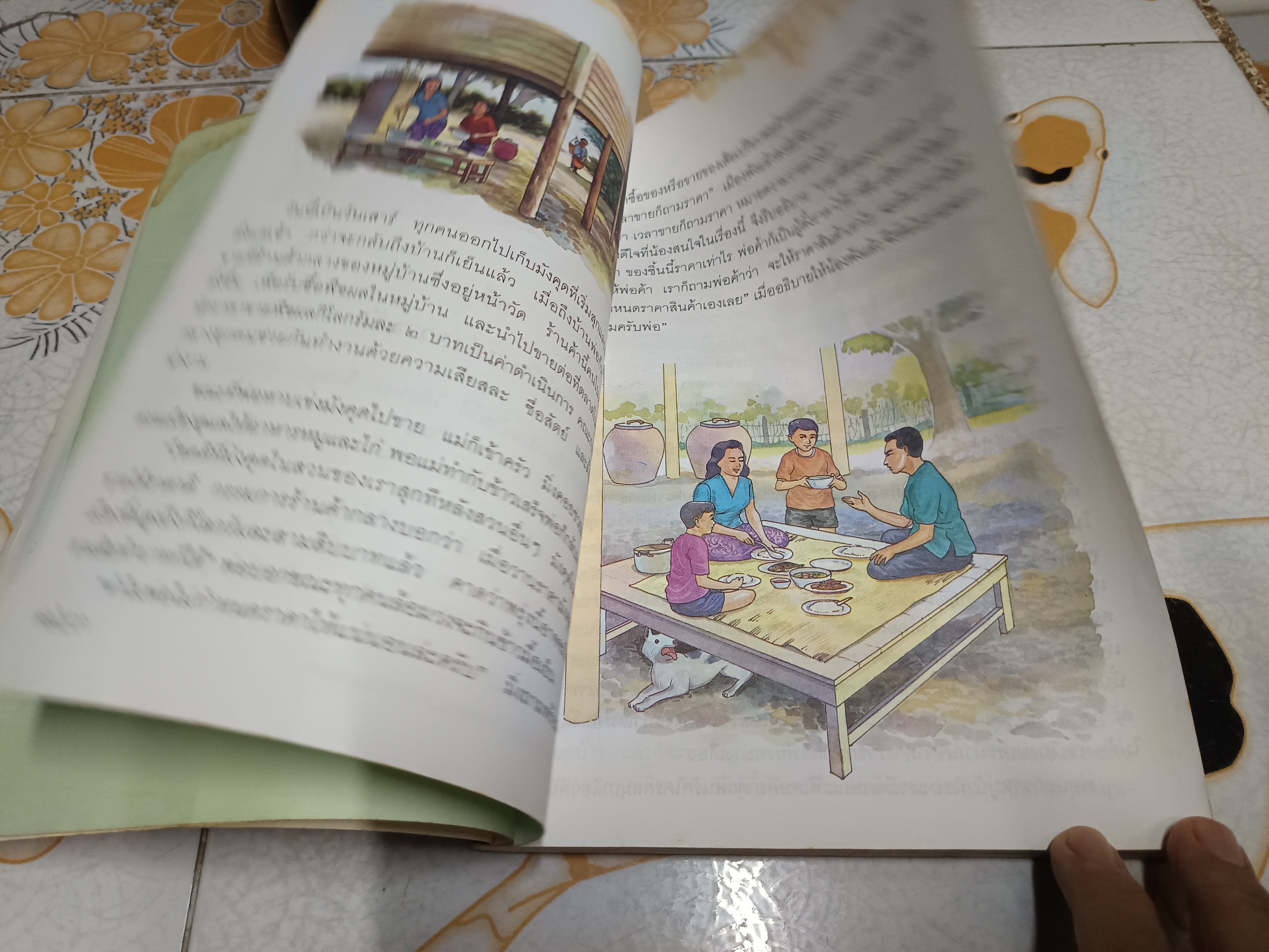 หนังสือเรียนภาษาไทย ชุดพื้นฐานภาษา ชั้นประถมศึกษาปีที่ 6 เล่ม 1 พิมพ์ปีพ.ศ 2545 **หนังสือมีคราบน้ำ (ตามรูป) **สินค้าหมด**