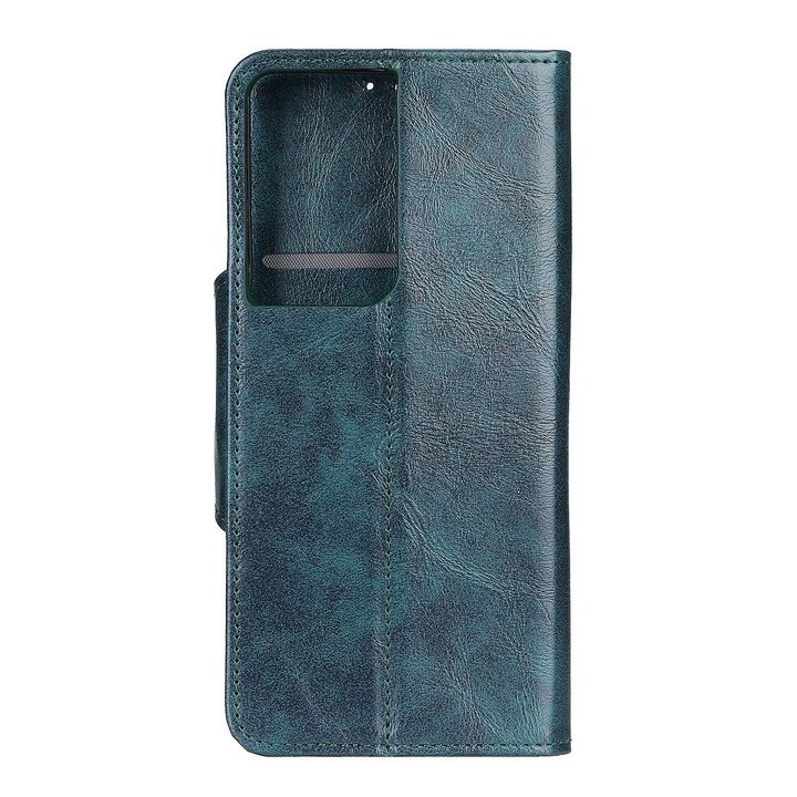 Case Samsung Galaxy S21 Ultra#เคสฝาพับแบบกระเป๋าสตางค์หนัง PU Textured PU Leather Wallet