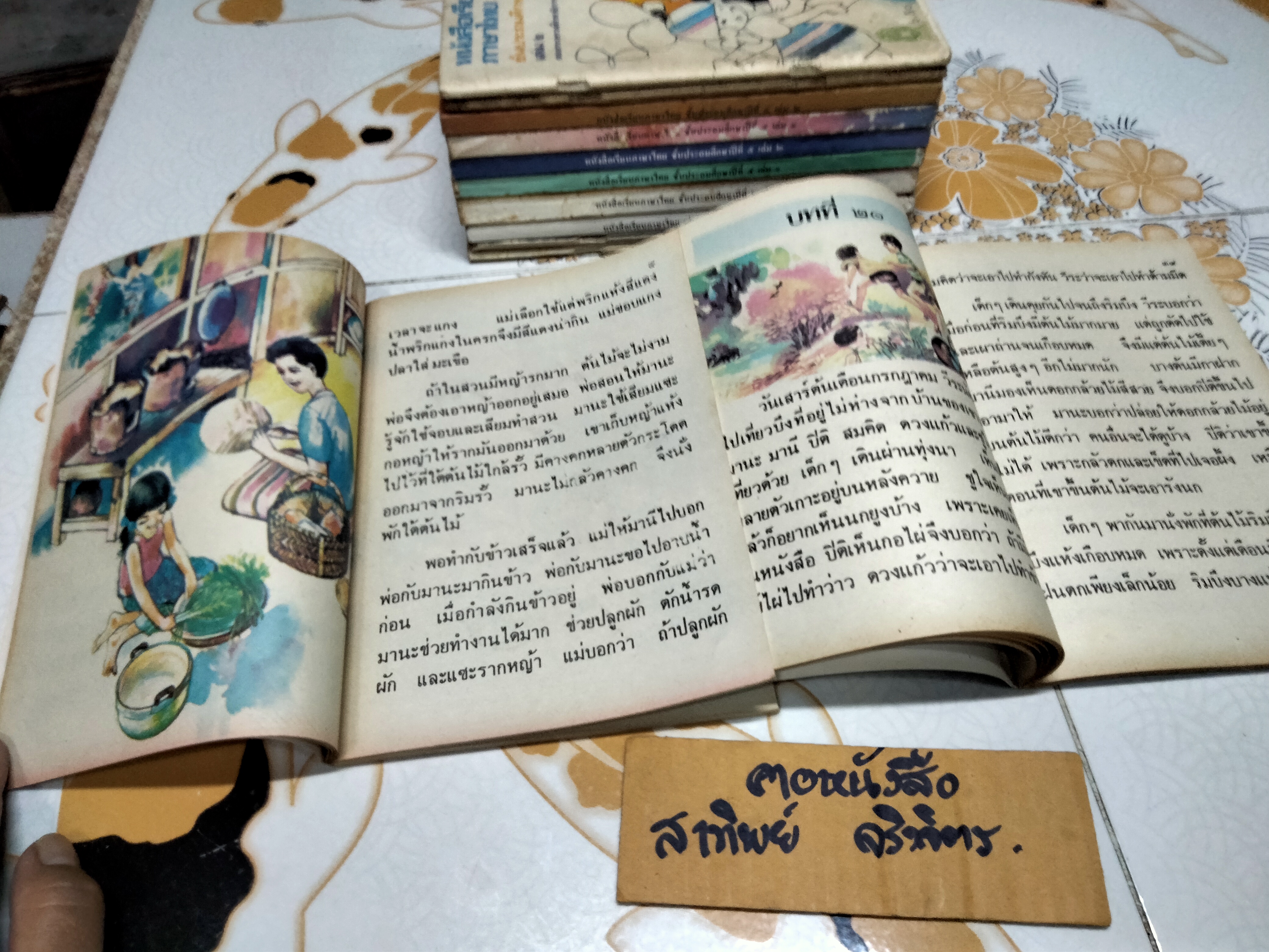 หนังสือเรียนภาษาไทย (แบบเรียน) มานี มานะ ชั้นประถมศึกษา 1-6 จำนวน 12 เล่ม