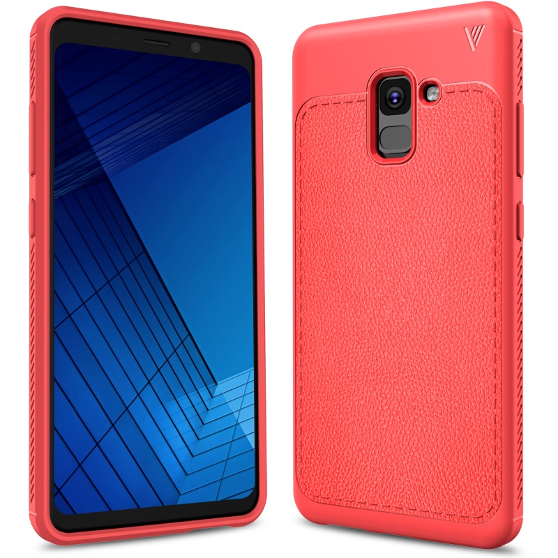Case Samsung Galaxy A8+2018 IVSO Gentry Series #เคสฝาหลัง TPU ลายผิวเคลือบหนัง PU คุณภาพดีราคาถูก พร้อมส่ง