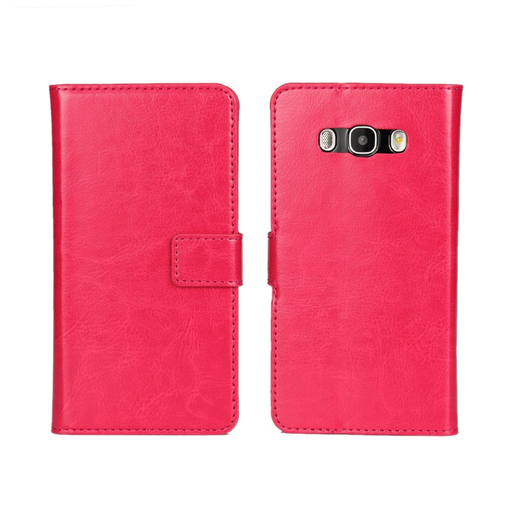 เคส Samsung Galaxy J7 (2016) #เคสฝาพับแบบกระเป๋าหนัง PU Crazy Horse Leather Wallet