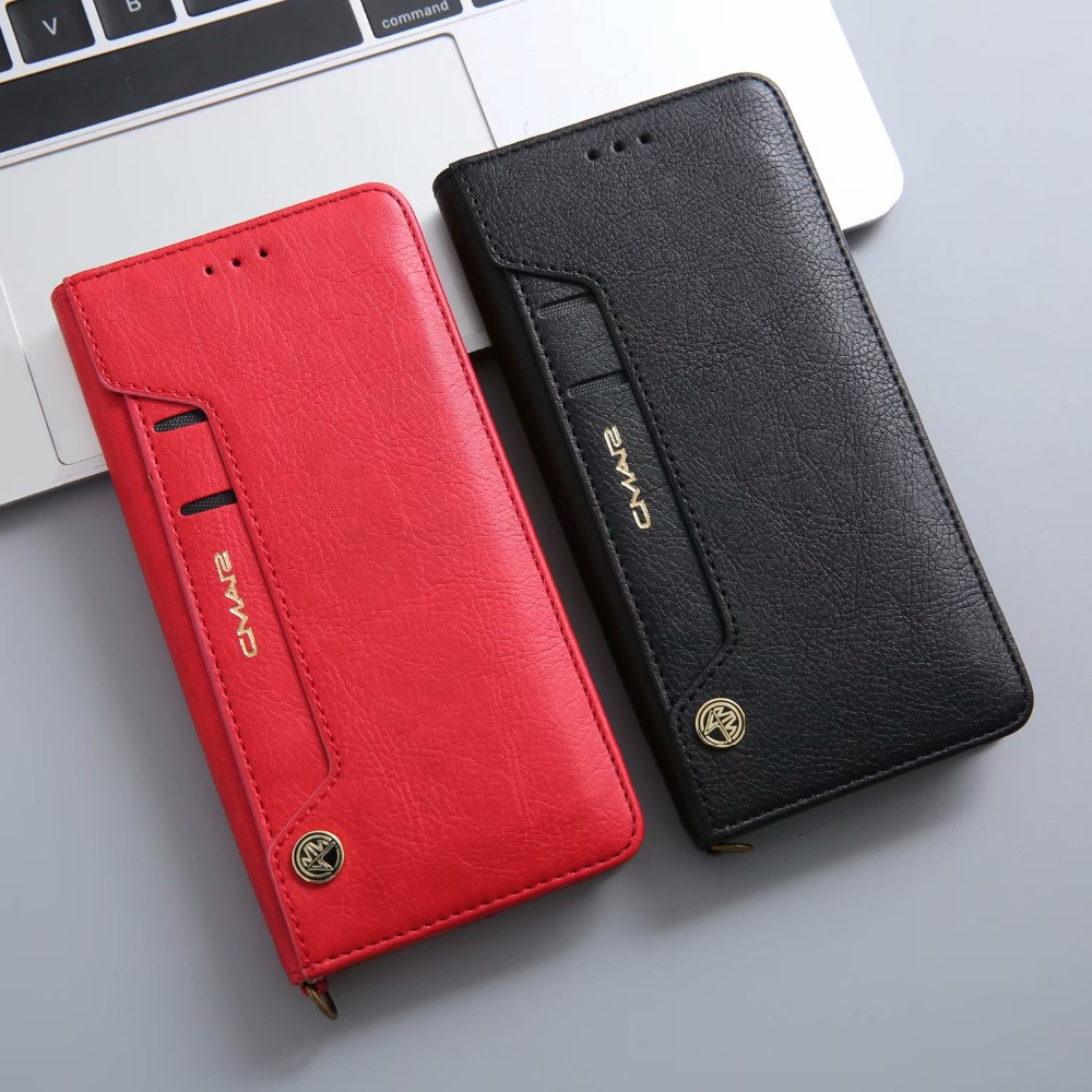 Case iphone X / iPhone XS #เคสฝาพับ CMAI2 PU Leather Card คุณภาพดีราคาถูก