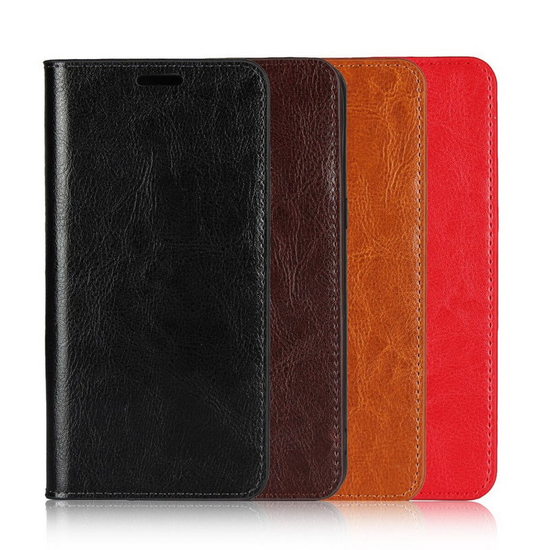 Case Xiaomi Mi Note 10 Pro #เคสฝาพับหนังแท้แบบกระเป๋าสตางค์คุณภาพดี Crazy Horse Genuine Leather Cover