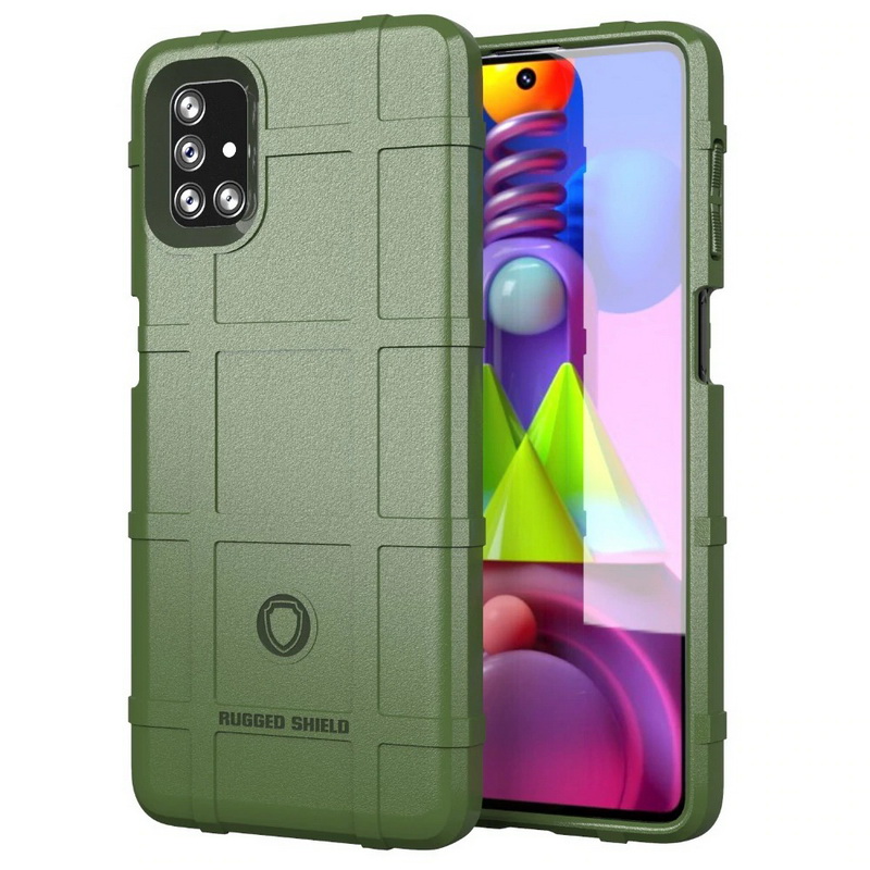 เคส Samsung Galaxy M51 #เคสฝาหลัง Rugged Shield Series Soft Silicone Shock Absorption Matte กันกระแทก