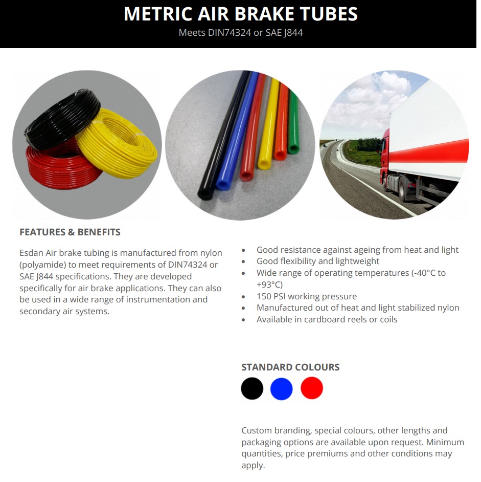 ท่อลมไนล่อน air brake tube ESDAN