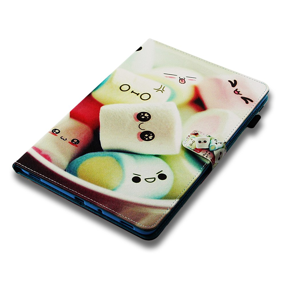 Case Samsung Galaxy Tab S4 10.5 T830 T835 #เคสฝาพับหนัง PU พิมพ์ลวดลาย Pattern Printing Magnetic Wallet Leather