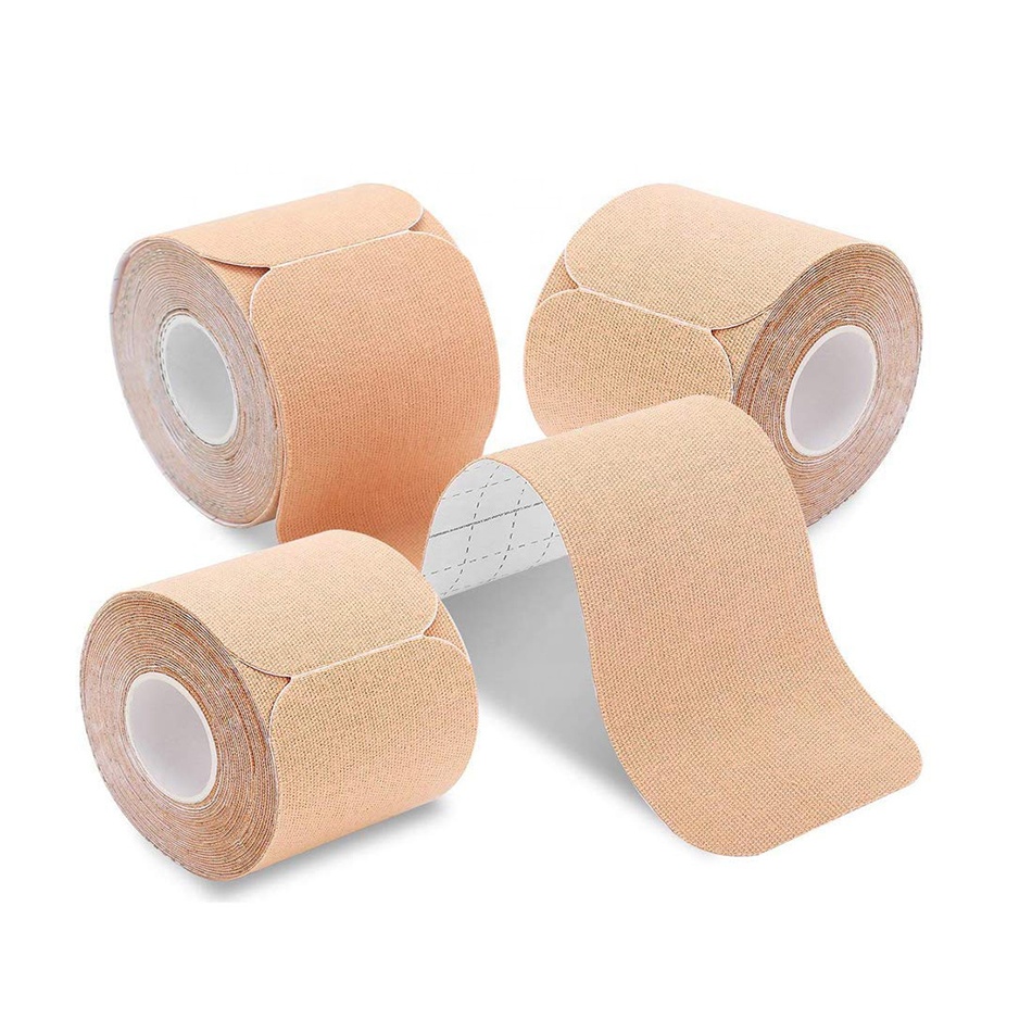 เทปบำบัด เทปติดกล้ามเนื้อ ขนาด 5cm ยาว 5m Muscle sports tape (P04)