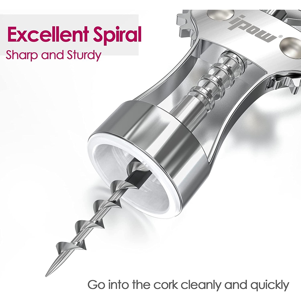 IPOW® Corkscrew Wine Opener ที่เปิดขวดไวน์ ที่เปิดไวน์ จุกไวน์ จุกไม้ก๊อก
