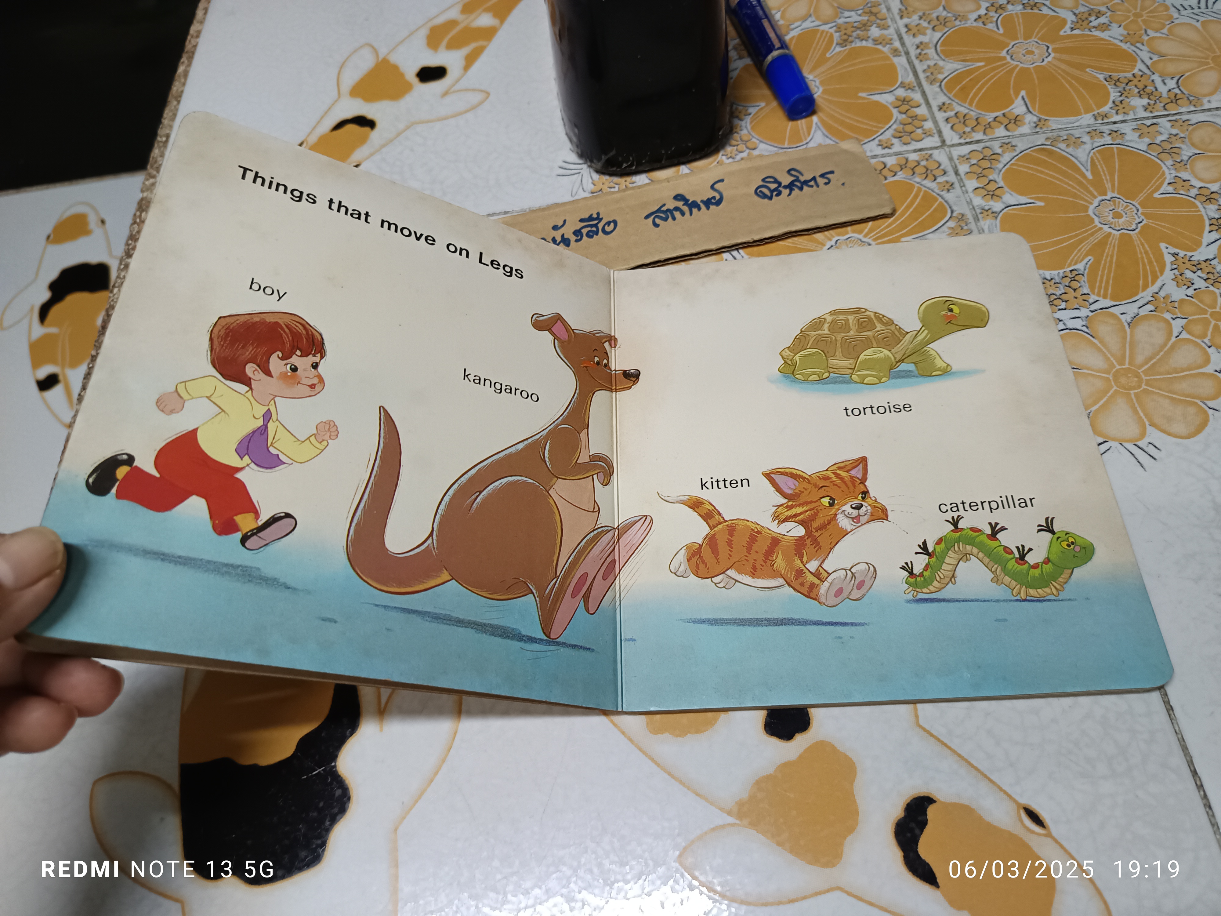 THINGS THAT MOVE - A Dean Board Book , vintage 1983