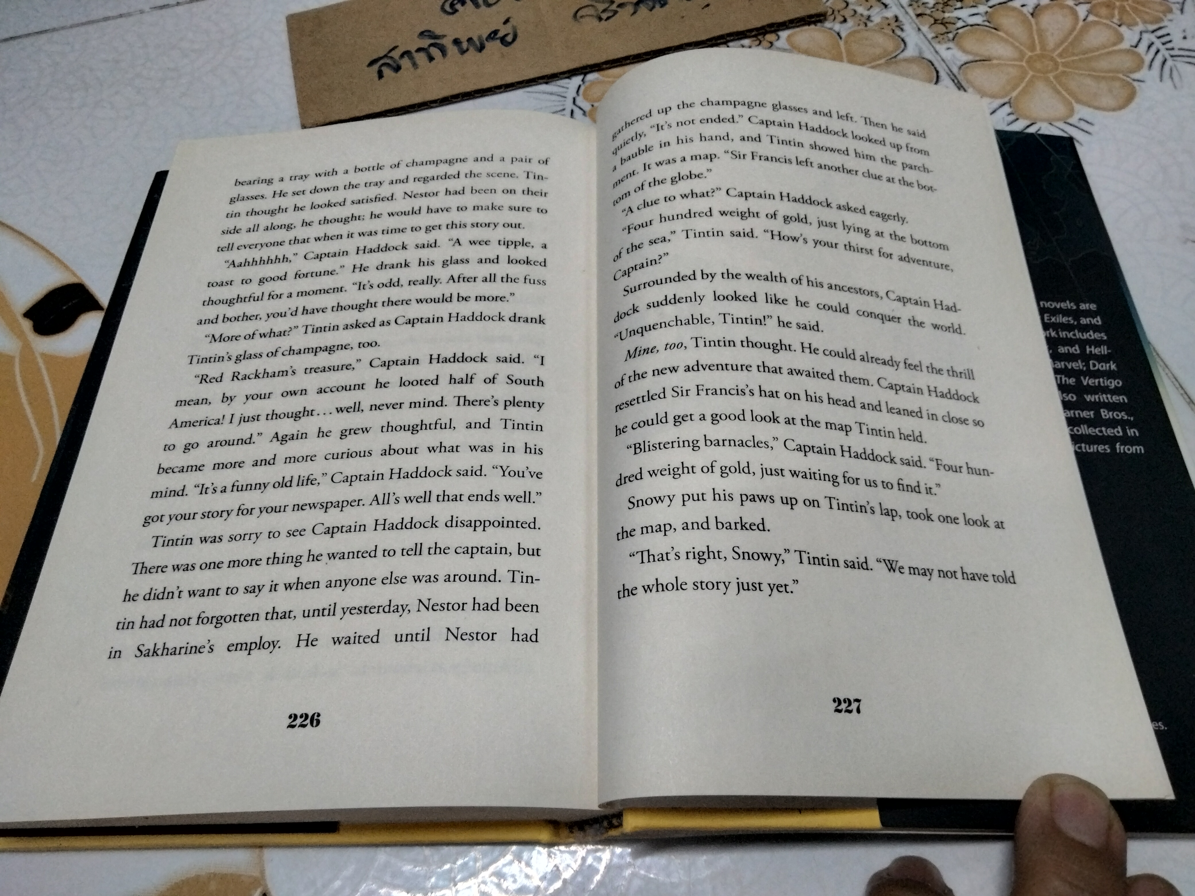 The Adventures of Tintin - A Novel (ฉบับภาษาอังกฤษ)