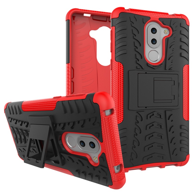 เคส Huawei GR5(2017) #เคสฝาหลัง Cool Tyre Pattern Kickstand