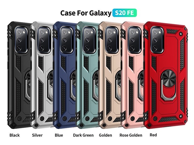 Case Samsung Galaxy S20 FE / S20 FE 5G #เคสฝาหลัง Hybrid TPU+PC มีแหวนสวมนิ้ว